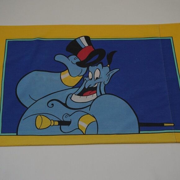 Vintage 90s Disney Aladdin Standard Pillow Case Made In USA - Picture 6 of 8